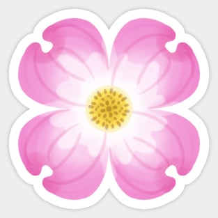 pink dogwood Sticker